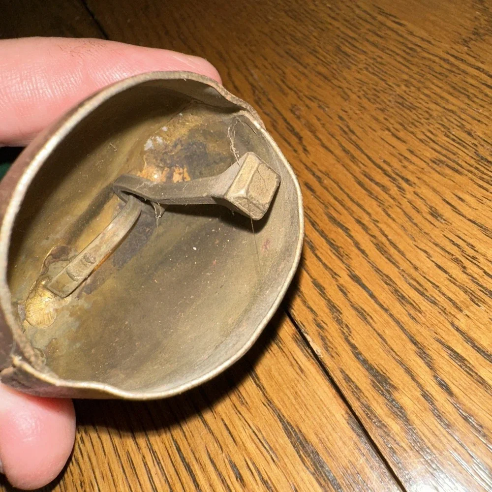 Vintage SWITZERLAND BRASS MINI COW BELL 